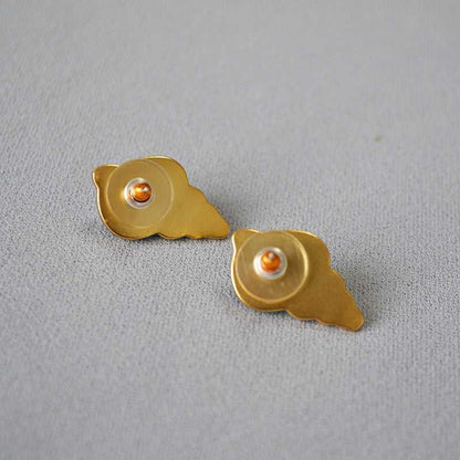 Sea Blue Shell Earrings - Marina-Nora Luxe