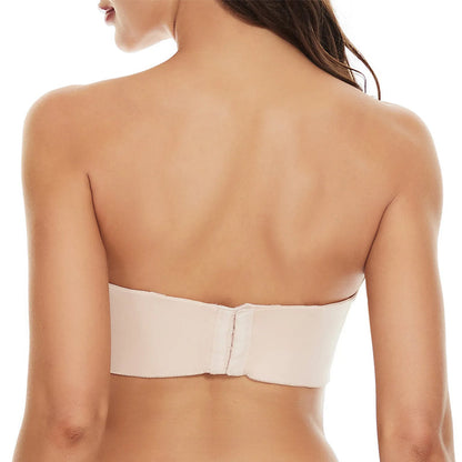 Seamless bandeau bra with removable straps – Camille-Black-30-B-Nora Luxe