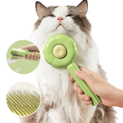 Self-Cleaning Cat Brush - PurrfectBrush-Green-Nora Luxe