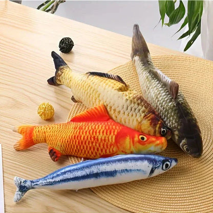 Set of 4 Moving Fish Toys for Cats - FitFish-Nora Luxe