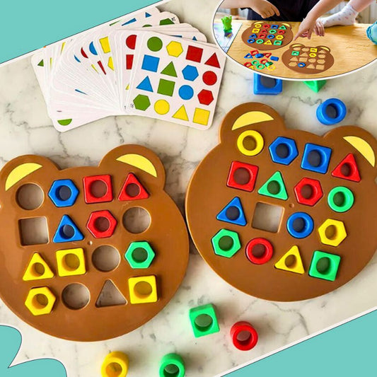 Shape and Colour Puzzle for Children - ShapeMatch-Nora Luxe
