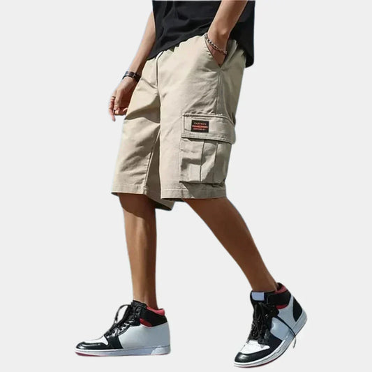 Short cotton cargo shorts – Finn-Beige-S-Nora Luxe
