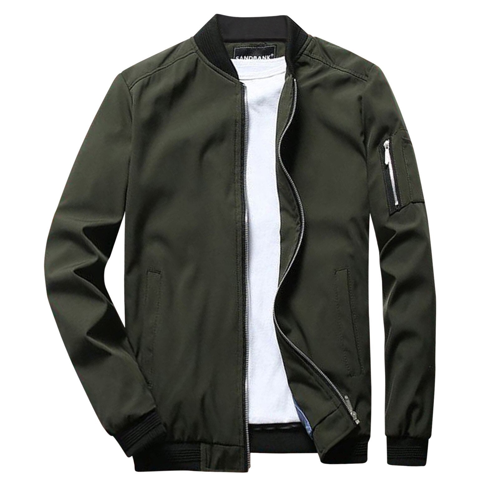Short Summer Jacket for Men - Orion-Olive green-M-Nora Luxe