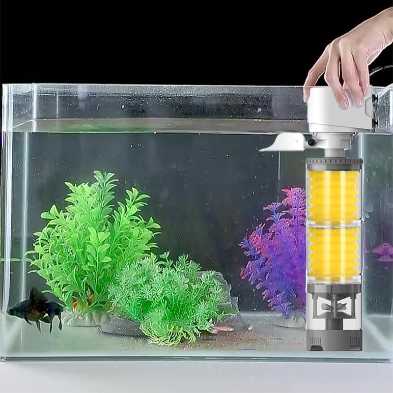 Silent Electric Aquarium Filter – AquaSilence-4W-Nora Luxe