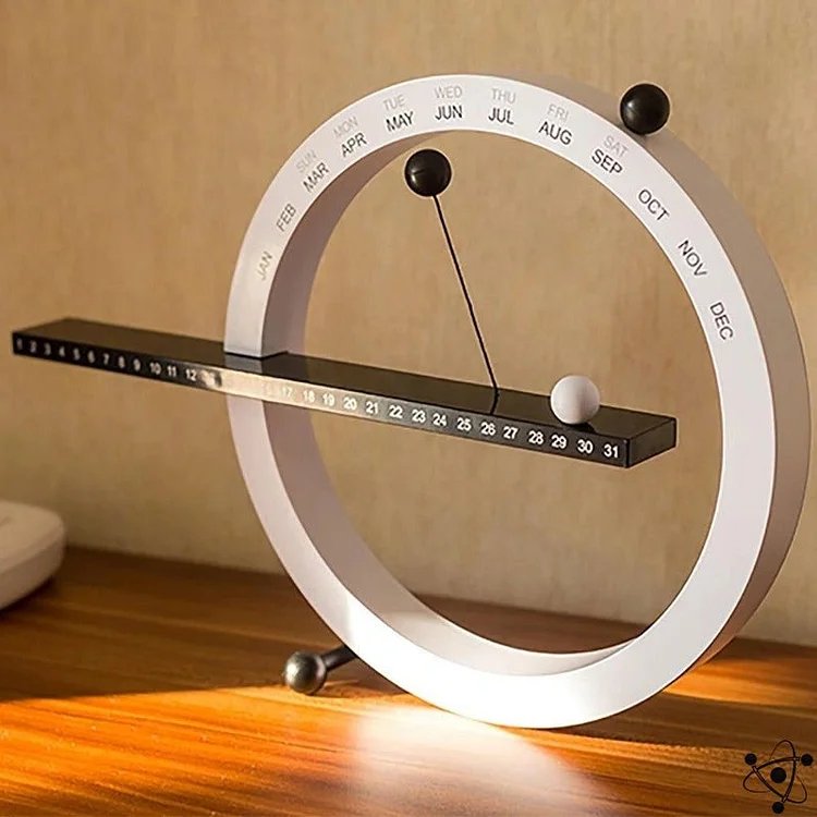 Silent Magnetic Everlasting Calendar - Calméon-White-The Livary