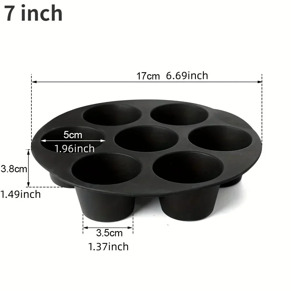 Silicone Baking Mold for Microwave and Air Fryer - FlexiBake-7.09 in-Nora Luxe