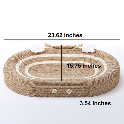 Sisal Cat Scratching Post - Scratch Oasis-Nora Luxe