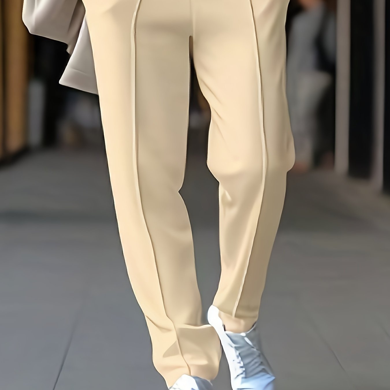 Slim Fit Stretch Chino - Max-Apricot-M-Nora Luxe