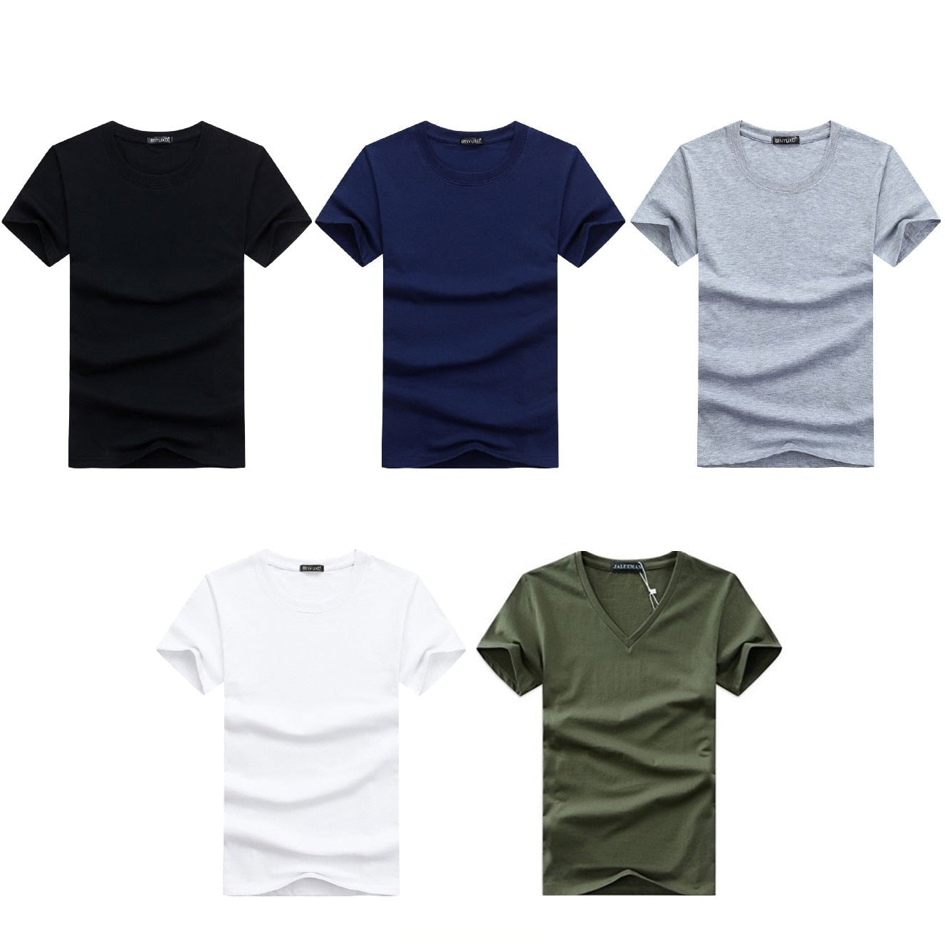 Slim Fit V-Neck T-Shirt for Men 1+1 FREE – Comfortable & Suitable for Everyday Use – Jonas-Black-S-Nora Luxe