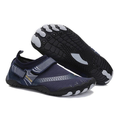 Slip-resistant & Orthopaedic for Men - Barefoot Water Shoes HydroFlex-Blue-3.5-The Livary
