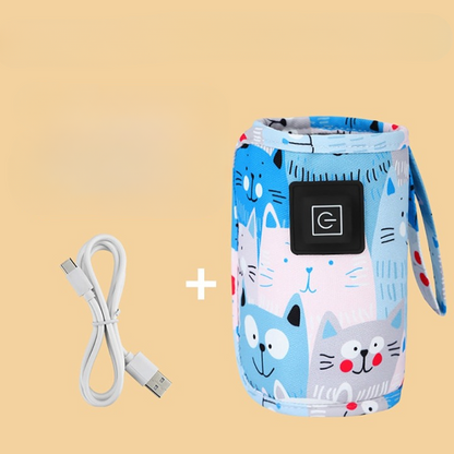 Smart and Portable Bottle Warmer - MilkWarmer Go-Blue-Nora Luxe