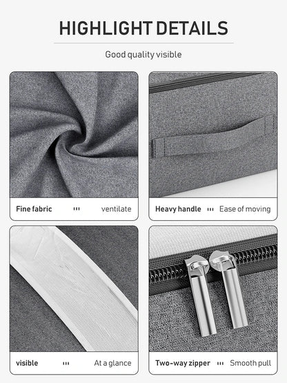 Smart and Spacious Storage Bag - UnderStore-Gray-M-Nora Luxe