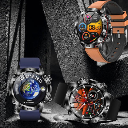 Smart Health Tracker with Glucose and ECG Measurement - HealthPro-Black steel-Nora Luxe