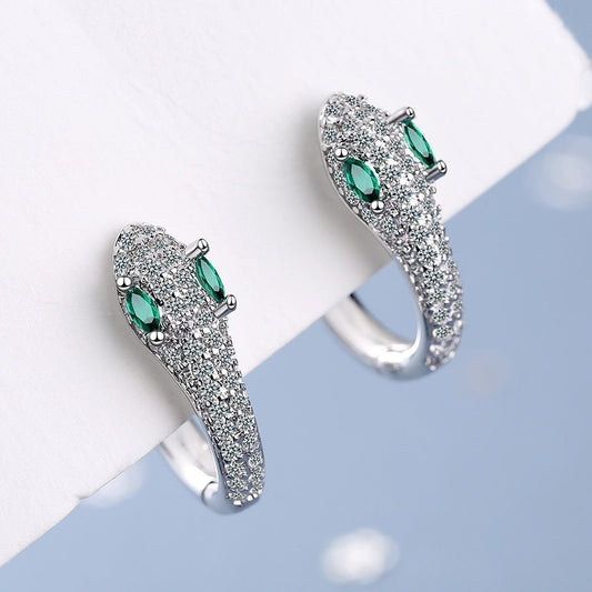 Snake Earrings made of 925 Sterling Silver - Leila-Nora Luxe