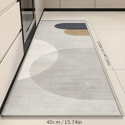 Soft and Comfortable Kitchen Mat - VelvetStep-Liberty-15.74" x 47.24"-Nora Luxe