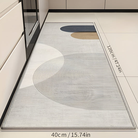 Soft and Comfortable Kitchen Mat - VelvetStep-Liberty-15.74" x 47.24"-Nora Luxe