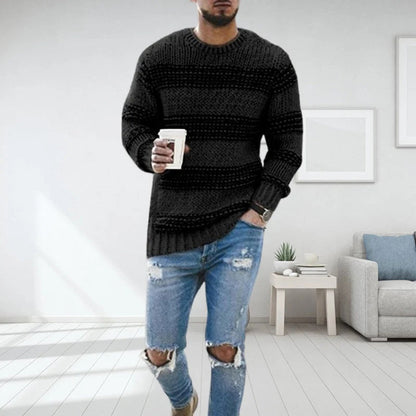 Soft and Comfortable Men's Sweater - Finn-Black-S-Nora Luxe