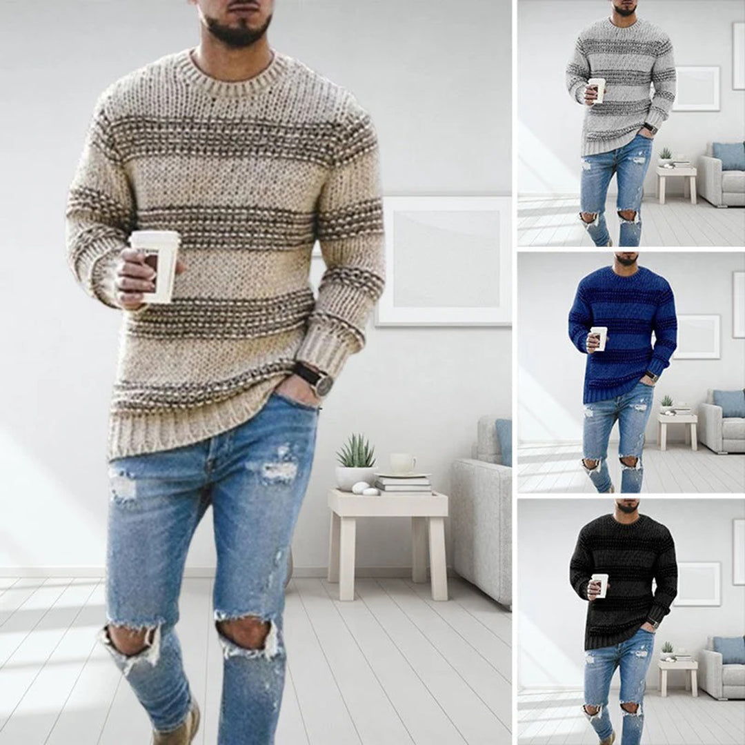 Soft and Comfortable Men's Sweater - Finn-Khaki-S-Nora Luxe