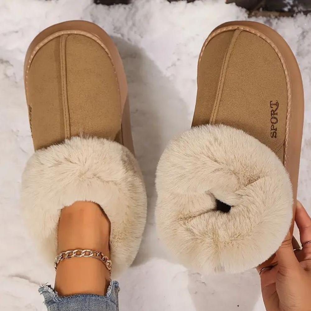 Soft and Warm Ladies Slippers - Nova-Black-3-Nora Luxe