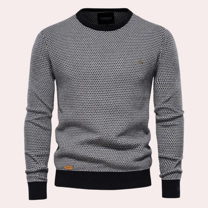 Soft and Warm Men's Sweater - Luca-Black-S-Nora Luxe