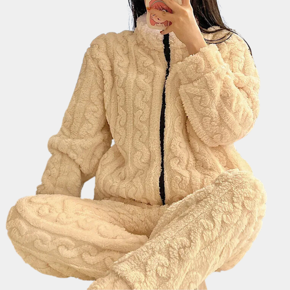 Soft and Warm Onesie for Women - Liora-Black-XS-Nora Luxe