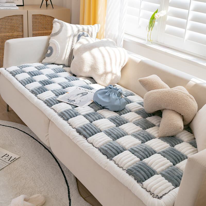 Soft Pet Blanket - CozyCover-Brown/White-27.56 inches x 59.06 inches-Nora Luxe