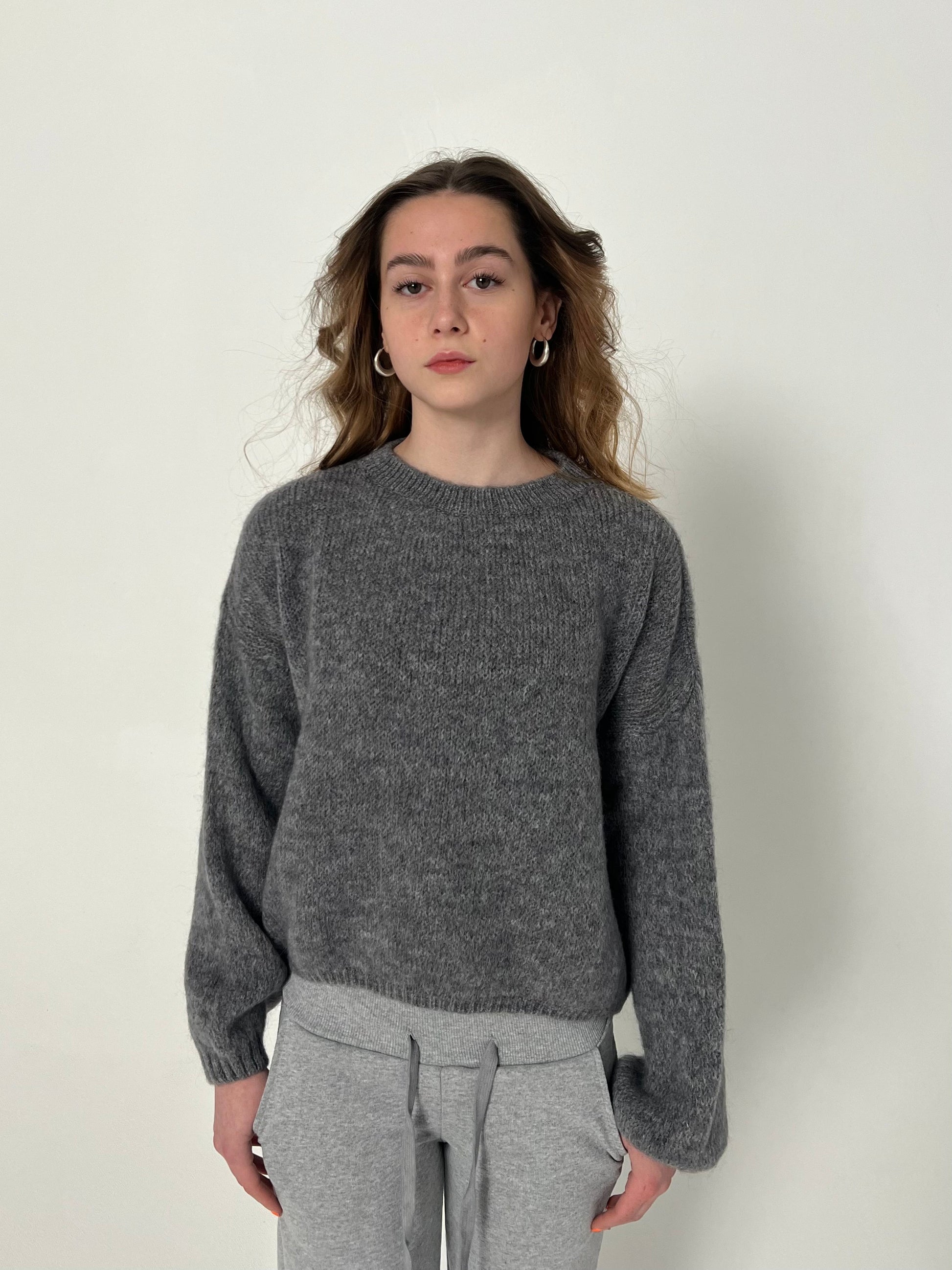 Soft Women's Sweater with Loose Fit - Aurena-Blue-XS/S-Nora Luxe