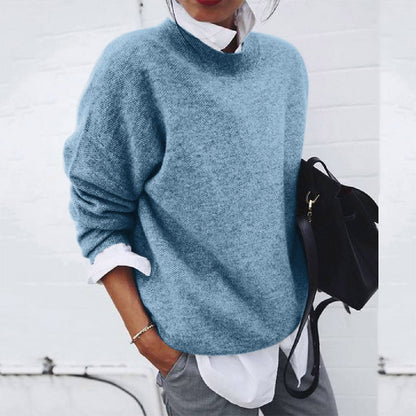 Soft Wool Men's Sweater - Magnus-Blue-S-Nora Luxe
