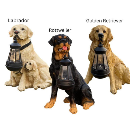 Solar Dog Figurine with LED Lighting - LumiPup-Labrador-Nora Luxe