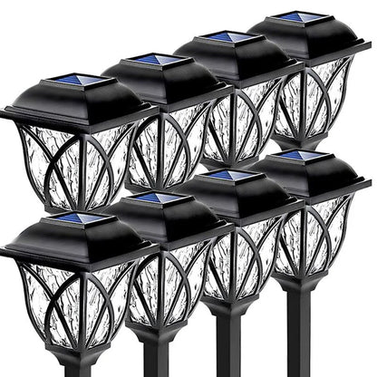 Solar Garden Lighting with Natural Enchantment - LunaGlow-White-B 300MAH-Nora Luxe
