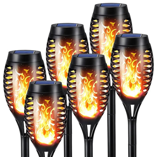 Solar-powered LED Torches - SolarFlame-1 piece-Nora Luxe
