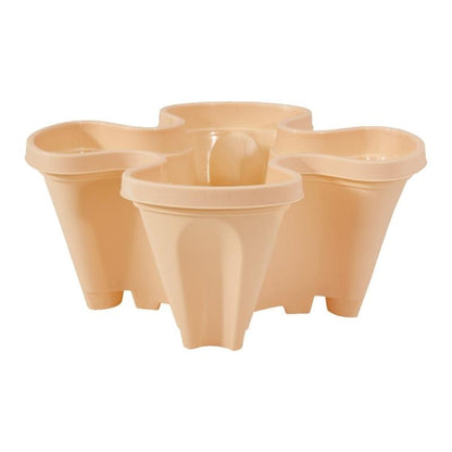 Space-saving Stackable Plant Pots - StrawberryStack-Brown-Nora Luxe