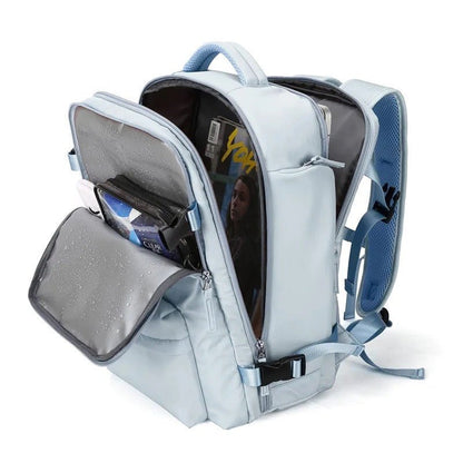 Spacious Versatile Backpack - TrailSafe Pro-Black-Nora Luxe