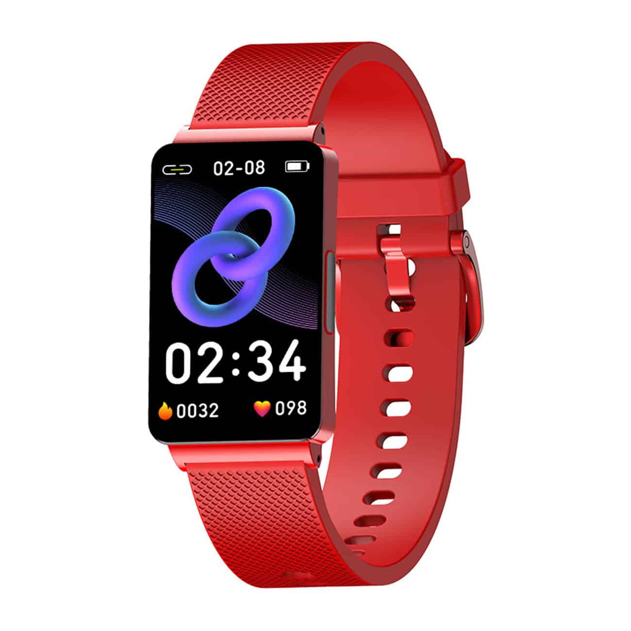Sport Smart Wristband - VitalTrack-Red-Nora Luxe