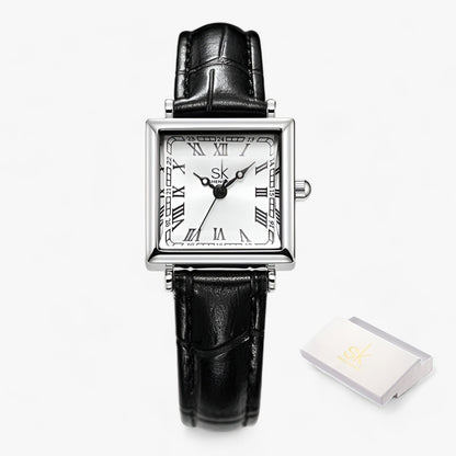 Square Ladies' Watch - Vivienne-Black-Nora Luxe