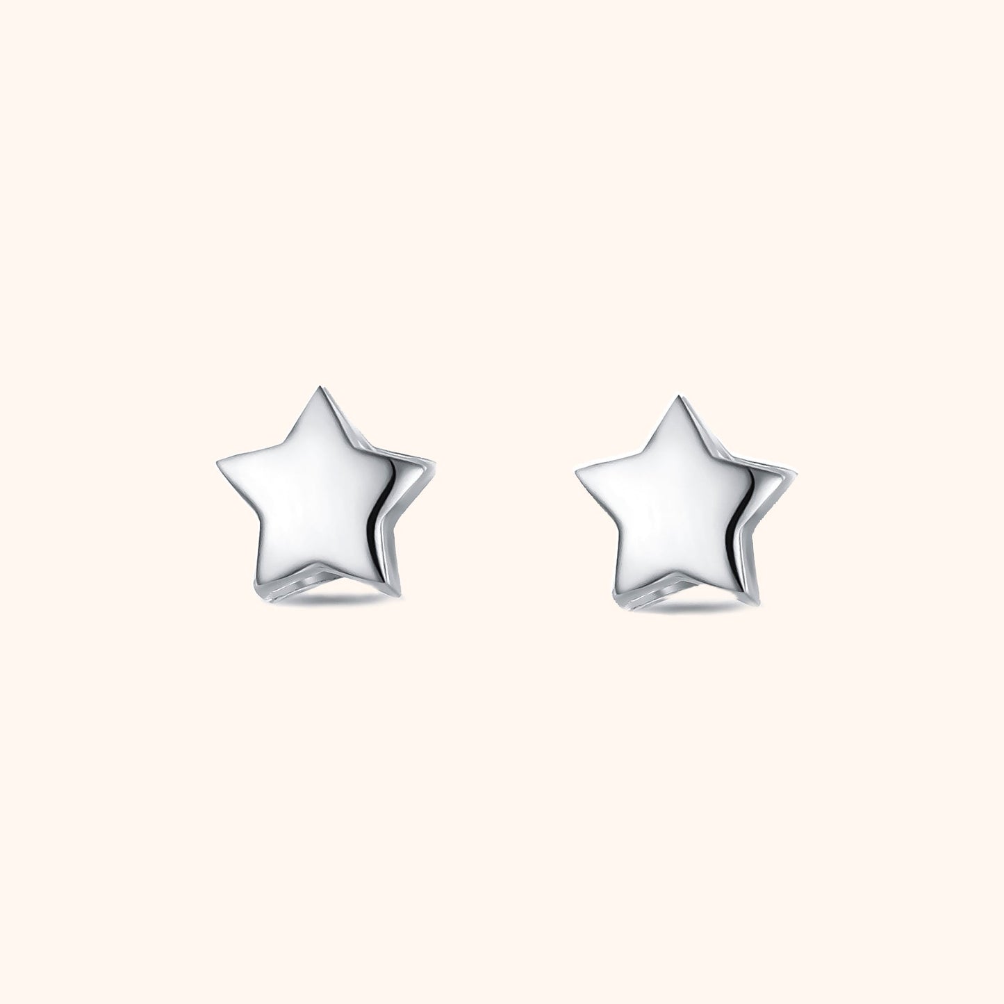 Star Earrings - Luna-Silver-Nora Luxe