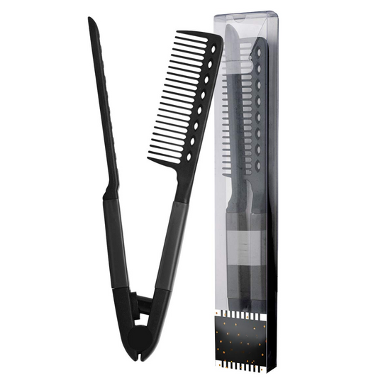 Straightening Comb – Blow Dry Comb for Effortless Hair Styling-Black-Nora Luxe