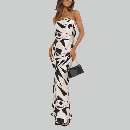 Strapless Maxi Dress with Airy Fit – Jade-Black-XS-State of Style
