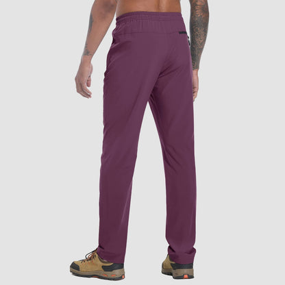 Stretch & Quick-Drying Men's Outdoor Trousers - FlexiTrek-Dark Gray-S-Nora Luxe