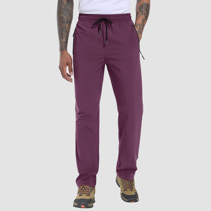 Stretch & Quick-Drying Men's Outdoor Trousers - FlexiTrek-Purple-S-Nora Luxe