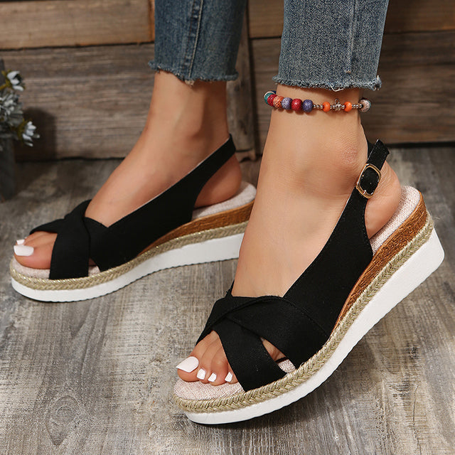 Sturdy Ladies Platform Sandals – Romy-Multicoloured-35-State of Style