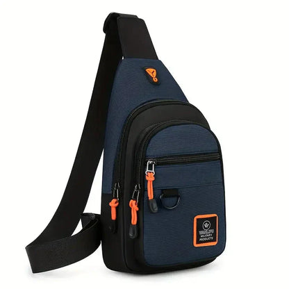 Sturdy Men's Shoulder Bag - UrbanTrail-Blue-Nora Luxe
