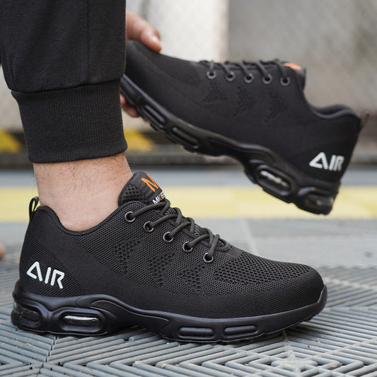 Sturdy Safety Shoes for Men - Jasper-Black-5.5-Nora Luxe