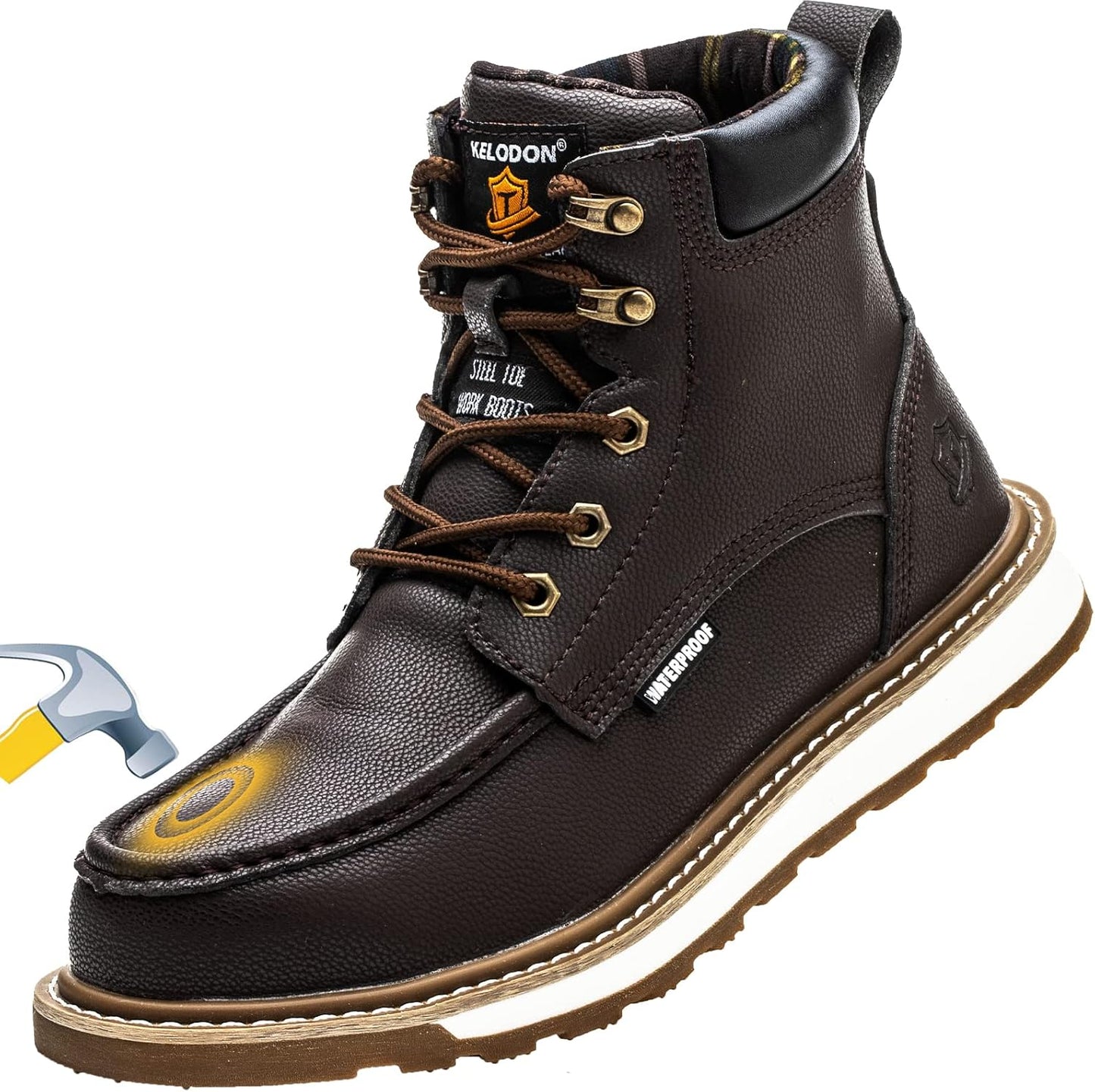 Sturdy Waterproof Work Boots for Men - Timothy-Brown-6.5-Nora Luxe
