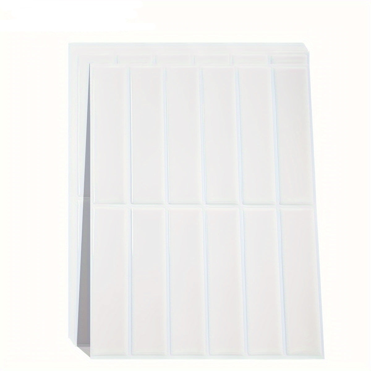 Style Tiles | Waterproof Self-Adhesive Tile Stickers for Wall Decoration-10-White-Nora Luxe