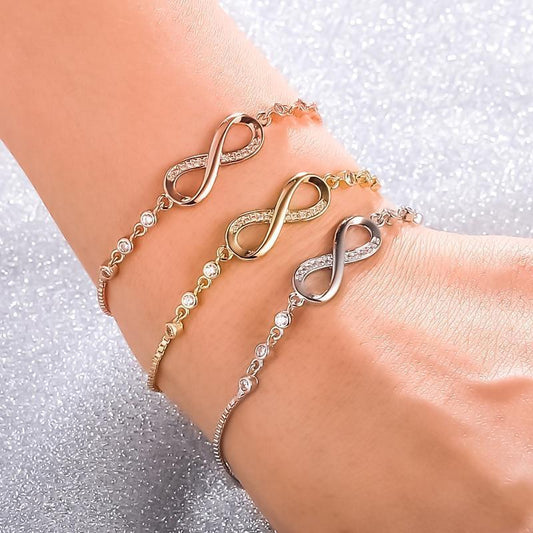 Stylish and Adjustable Infinity Bracelet - Nova-Gold-Nora Luxe