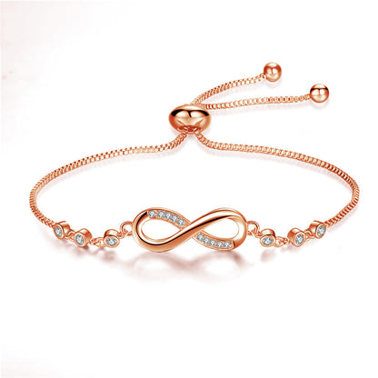 Stylish and Adjustable Infinity Bracelet - Nova-Rose-Nora Luxe