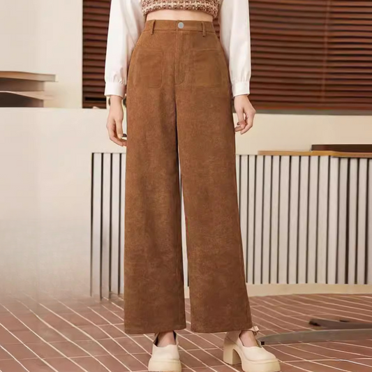 Stylish and Comfortable Brown Women's Trousers - Valeria-XS-Nora Luxe