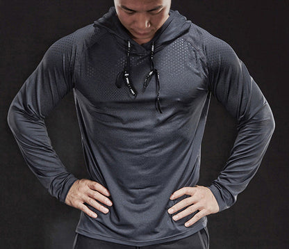 Stylish and Comfortable Fitness Hoodie - Niko-Dark gray-S-Nora Luxe