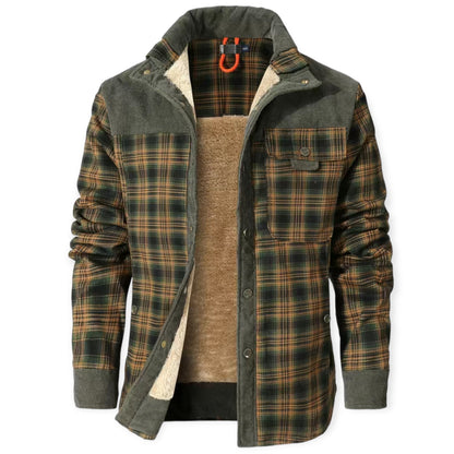 Stylish and Warm Vest for Men - FrostVogue-Olive-S-Nora Luxe